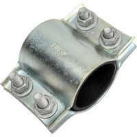 Ремонтный хомут АТКА оцинкованный, 2-составной, ду32, l=65 мм, 4 болта 1001010104