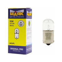 Автомобильная лампа накаливания МАЯК R5W, 12V, 5W BA15S, Original Pro, уп-ка 10 шт. 01206/10