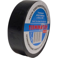 Изолента Terminator Iz 1510fr черная, ПВХ, огнеупорная, 0.13 мм, 15 мм, 10 м 7000001