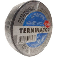 Профессиональная изолента Terminator Ica8p огнеупорная, всепогодная, 0.22 мм, 19 мм, 20 м 2000327