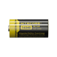 Аккумулятор Nitecore nl169 rcr123,16340 li-ion 3.6v 950mah с защитой 0346