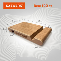 Настольная подставка держатель для телефона/смартфона/планшета DASWERK из бамбука 263155