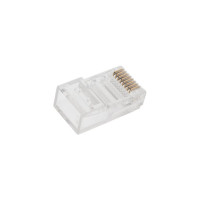 Коннектор Filum rj-45, 5e кат, 8p8c, 6 мкм, универсальный, для одножильного и многожильного кабеля, упаковка 100 шт FL-NA-PLUG5E-1