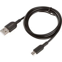 Кабель SKYWAY usb - micro usb, 10w, черный, в пакете, 1м S09602008