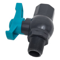 Шаровой кран Green Helper ПВХ резьба внутренняя х наружняя 1/2 дюйма FMB0112