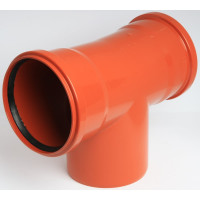 Спецтройник для наружной канализации Flextron d 110 мм, 87.5 градусов 148080