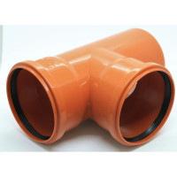 Тройник для наружной канализации Flextron d 110 мм, 87.5 градусов 139320
