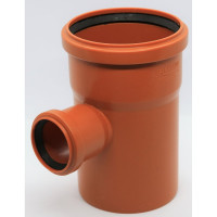 Тройник для наружной канализации Flextron d 110 мм на d 50 мм, 87.5 градусов 140771