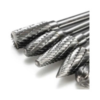 Бор-фрезы из карбида вольфрама 6 мм, 6x10 мм, 5 шт Genler 25011