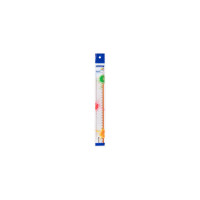 Пластиковая линейка BRAUBERG 30 см fresh zone, прозрачная, с оранжевой шкалой 210759