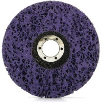 Диск коралловый зачистной для снятия ржавчины, краски на УШМ 125 мм, фиолетовый, P46 Vitatools C-125-P46