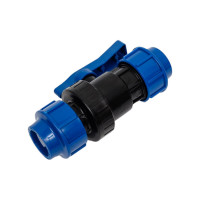 Компрессионный кран для ПЭ труб LAMMIN 50 Lm34101050050