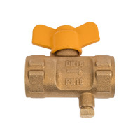 Кран для манометра РОСМА 3-ходовой Ру16 латунь, ВР/ВР G1/2, с краном Маевского D900-02615