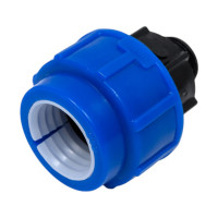 Компрессионная муфта для ПЭ труб LAMMIN нр 32x3/4" Lm34003032020