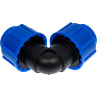 Компрессионный отвод для ПЭ труб LAMMIN нр 20x3/4" Lm34008020020