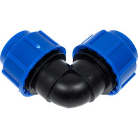 Компрессионный отвод для ПЭ труб LAMMIN 25 Lm34009025025