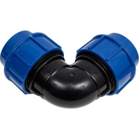 Отвод компрес. для пэ труб LAMMIN 63 Lm34109063063