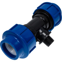 Тройник компрес. для пэ труб нр LAMMIN 32x1/2" 88/8 Lm34113321532