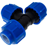 Тройник компрессионный для полиэтиленовых труб LAMMIN 20 200/20 Lm34014202020