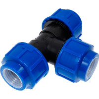 Тройник компрессионный для полиэтиленовых труб LAMMIN 25 120/15 Lm34014252525