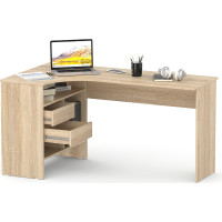 Письменный стол СОКОЛ СПм-25 дуб сонома, левый 00-00013781