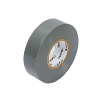 Изолента ПВХ Fortisflex 19x0.15 мм, 20 м, серый 90817