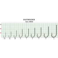Крючок FISHCRYSTAL FS BAITHOLDER №14, 9 шт 11014-14F