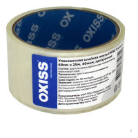 Упаковочная клейкая лента Oxiss Premium 48мм х 25м, 40мкм, прозрачная 4640277634674