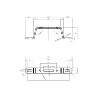 Кронштейн для коллектора СВК одинарный высокий пара 1 Н0000027122
