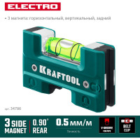 Магнитный уровень для розеток KRAFTOOL Electric 76 мм 34786