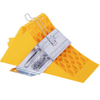 Противооткатный пластиковый комплект упор Partex 160 мм, желтый, кронштейн для упора НФ-00003305