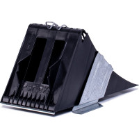 Противооткатный комплект упор Partex пластиковый, 160 мм, черный, кронштейн для упора НФ-0000548