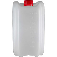 Канистра 5 л, 196x145x260 мм, со шкалой уровня, штабелируемая, антибульк, с пробкой, цвет неокрашенный Тара.ру 31736