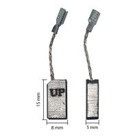 Щетка графитовая для BOSCH GWS600/750/850 (аналог 1607014145) 5x8х15 мм, автостоп UNITED PARTS 90-0429