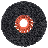 Диск зачистной коралловый для УШМ на пылевыводящей основе (125 мм; черный) РОСОМАХА 444126