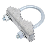 Хомут с метизами для крепления на мачту уличных антенн 105