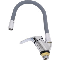 Смеситель для кухни TSARSBERG серый гибкий излив тип ГОСТ См-МОЦБА TSB-731-G05