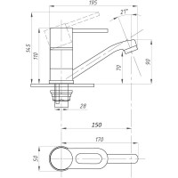 Смеситель для раковины TSARSBERG тип ГОСТ См-УмОЦБА, См-МОЦБА TSB-618-1109