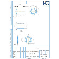 Штуцер для врезки в бочку HG 3/4" НР 1897803