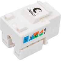 Вставка Keystone Cabeus Jack RJ-45, категория 5e, заделка тип 110, белая KJ-RJ45-Cat.5e-90