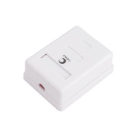 Компьютерная розетка Cabeus RJ-45, категория 5e, одинарная, внешняя, Dual IDC WS-8P8C-Cat.5e-1