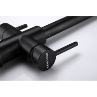 Смеситель для кухни Paulmark LANGE, черный,  La214212-BLM