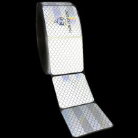 Световозвращающая сегментированная лента для тентов RTLITE RT-V104 50 мм х 5 м, белая RT-V104SW5