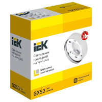 Накладной светильник IEK Lighting 4113 под лампу gx53 хром матовый LUPB0-GX53-1-K27