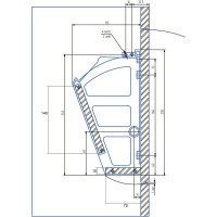 Механизм для обувниц Левша 1 секция, белый У8-4889.Б