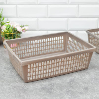 Корзина для хранения Martika Велетта 34x21x10 см, коричнево-серая С713КСЕР