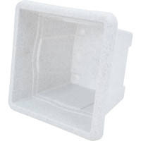 Горшок с поддоном Martika Квадро 1.48 л, 16x16 см, мрамор С161М