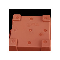 Горшок с поддоном Martika Квадро 1.48 л, 16x16 см, терракотовый С161Т