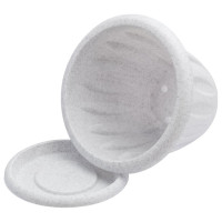 Горшок для растений Martika Фелиция мрамор 0.9 л, диам. 140 мм, с поддонником С102М