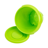 Кашпо Martika Флориана с поддонником, 0.3 л, диам. 100 мм, салатовое С383САЛ